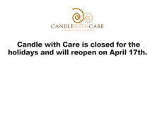 Tablet Screenshot of candlewithcare.ie